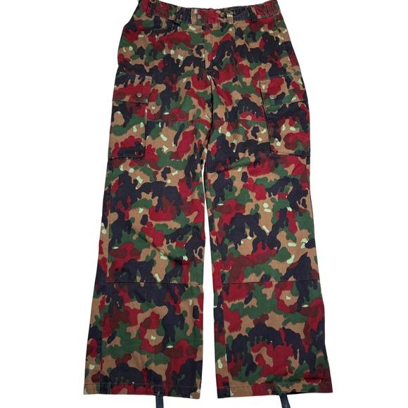 Swiss Army Military Camo Cargo Pants Mens 35x31 Camouflage Tactical Trousers - Picture 1 of 10